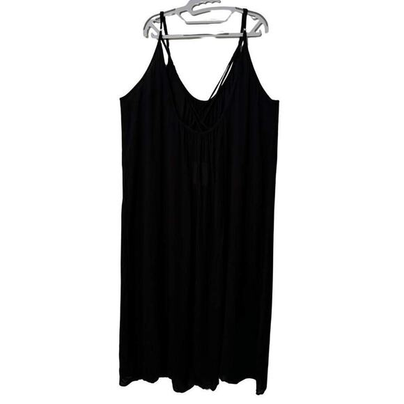 RAVIYA Criss Cross Maxi Dress Beach Swim Bathing Suit Cover Up Black NWT OS - Picture 4 of 7